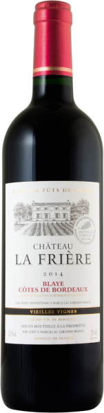 Château La Frière Vieilles Vignes Blaye Côtes de Bordeaux